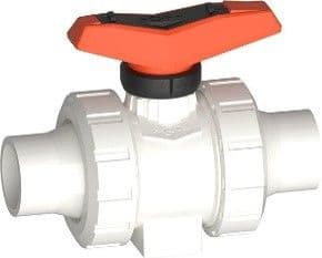 PVDF OF 雙由任球閥 FKM 禁油