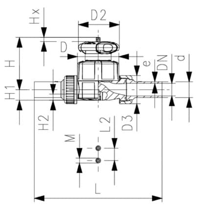 PVDF HP 雙由任隔膜閥 PTFE/EPDM