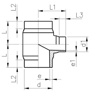PP HP 異徑三通 R-TEE