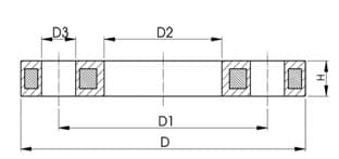 PP 包鐵法蘭片JIS/10K