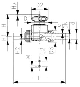 PP 雙由任隔膜閥 PTFE/EPDM