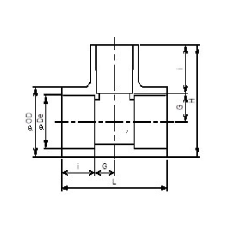 ANSI TEE (Socket*Socket*Socket) 1"